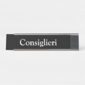 Consiglieri、 デスクネームプレート (正面)