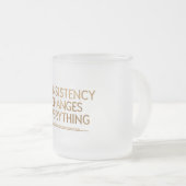 Consistency Changes Everything – Motivation for Re フロストグラスマグカップ (正面右)