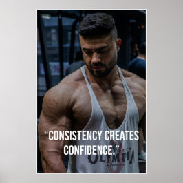 Consistency Creates Confidence – Quote Poster ポスター