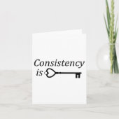 Consistency Is Key Motivational Gift  カード (正面)