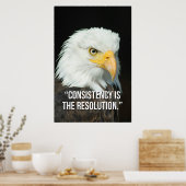 Consistency Is the Resolution Motivation Poster ポスター (キッチン)