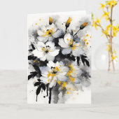 Consolida - Watercolor flowers カード (黄色い花)