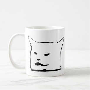 Consored 怒 Cat  Vector Image(混乱したCatミームベクトルイメージ) コーヒーマグカップ