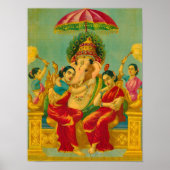 Consorts of Ganesha by Raja Ravi Varma ポスター (正面)