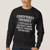 Conspiracy Theorist Definition Light Text スウェットシャツ (正面)