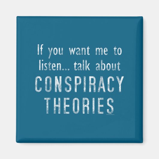 Consracy Theorist Funny Quote Fake Hoax Tinfoil Ha マグネット (正面)