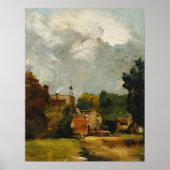 Constable - East Bergholt Church ポスター (正面)