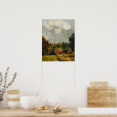 Constable - East Bergholt Church ポスター (キッチン)