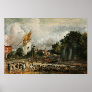 Constable - The Celebration In East Bergholt 1814 ポスター