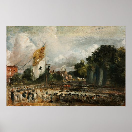 Constable - The Celebration In East Bergholt 1814 ポスター (正面)
