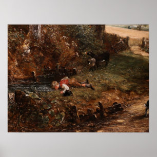 Constable - The Cornfield 1826 ポスター