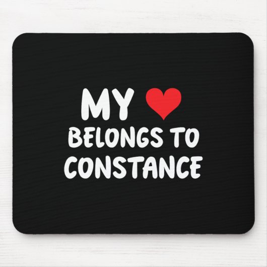 Constance - 私の心はConstanceのもの - 愛 マウスパッド (正面)