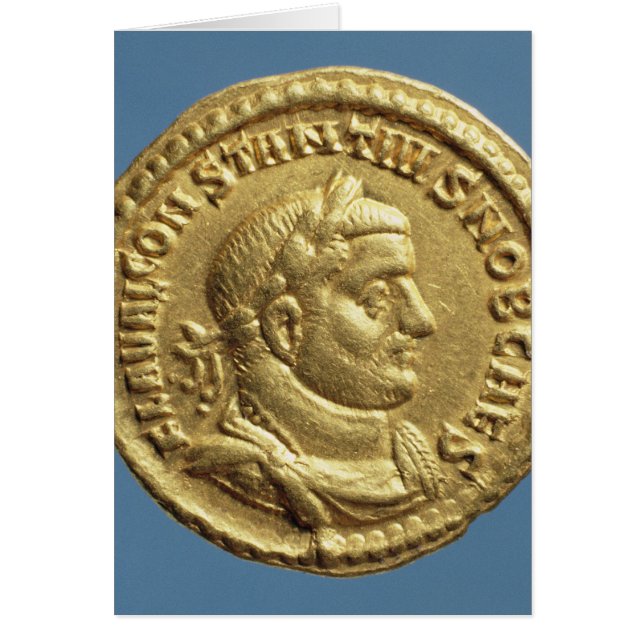Constantius IシーザーAugustusのAureus (正面)
