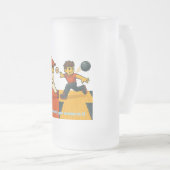 Constantly get strikes in 1! フロストグラスビールジョッキ (正面右)