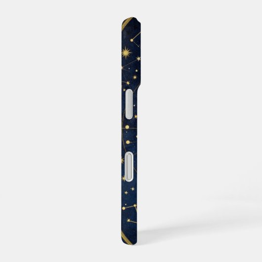 Constellation Map Gold Celestial Case iPhone 16ケース (右側面)