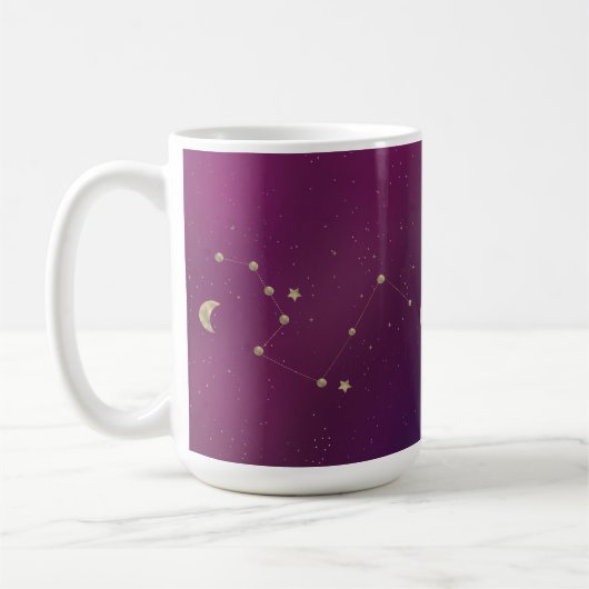 Constellation Ombré Galaxy  コーヒーマグカップ (左)