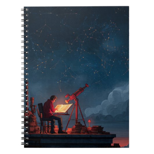 Constellation Rooftop Stargazer Notebook ノートブック (正面)