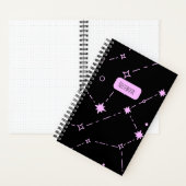 Constellation Starry Night Spiral Notebook ノートブック (内側)