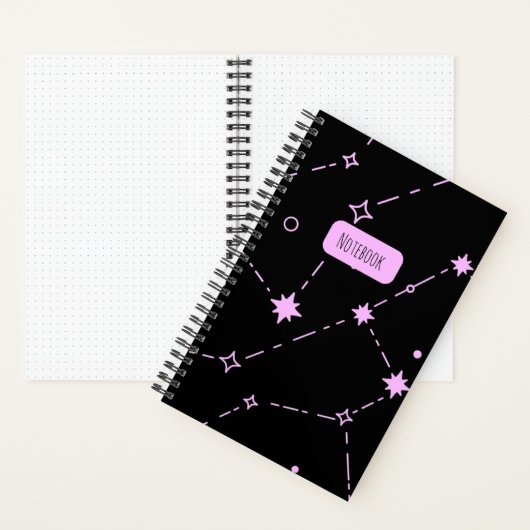 Constellation Starry Night Spiral Notebook ノートブック (内側)