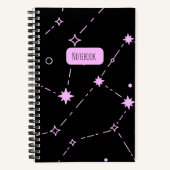 Constellation Starry Night Spiral Notebook ノートブック (正面)