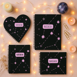Constellation Starry Night Spiral Notebook ノートブック