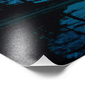 Constellations and aurora, minimalist line art フォトプリント            (角)