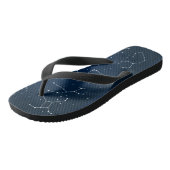 Constellations Map pf Stars Flip Flops ビーチサンダル (アングル)