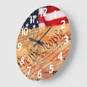 Constitution Acrylic Round Wall Clock ラージ壁時計 (傾斜)