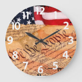 Constitution Acrylic Round Wall Clock ラージ壁時計 (正面)