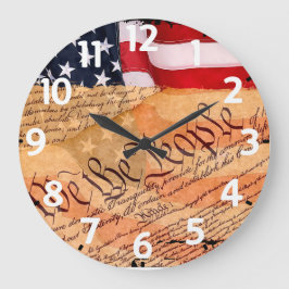 Constitution Acrylic Round Wall Clock ラージ壁時計