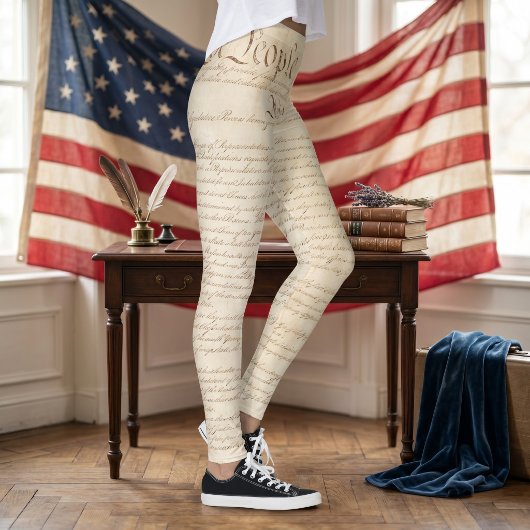 Constitution of the United States, We The People レギンス