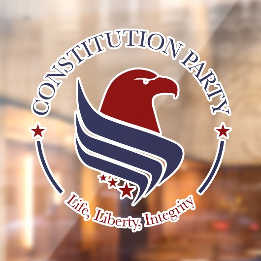 Constitution Party window cling  ウィンドウサイン (シート2)