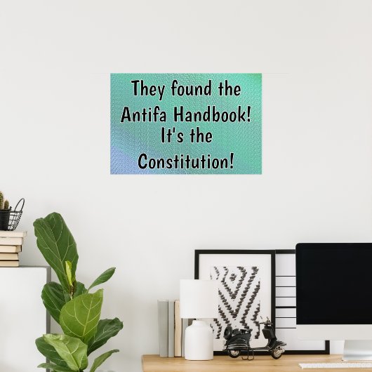 Constitution The Antifa Handbook ポスター (ホームオフィス)