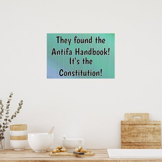 Constitution The Antifa Handbook ポスター (キッチン)