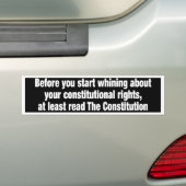 constitutionalrights バンパーステッカー (車上)