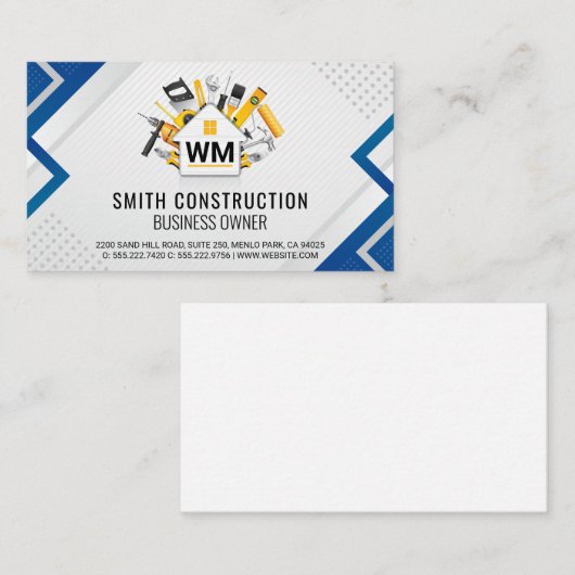 Construct Home Repair Tools | Construction  名刺 (正面/裏面)