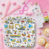 Construction ペーパープレート (パーティー)