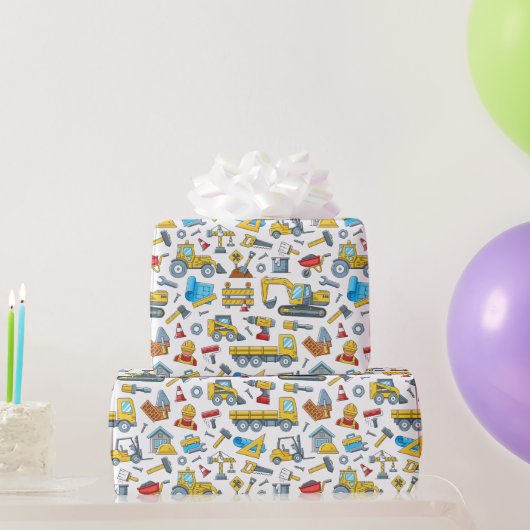 Construction ラッピングペーパー (パーティーギフト)