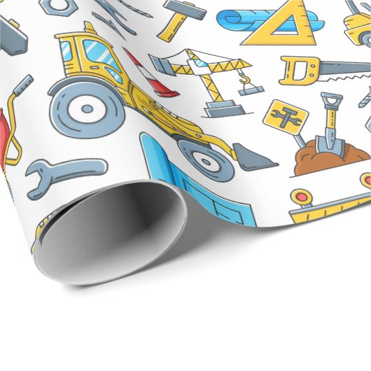 Construction ラッピングペーパー (ロールコーナー)