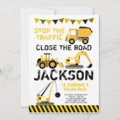 Construction 招待状 (正面)