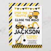 Construction 招待状 (正面/裏面)