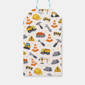 Construction 1ST Birthday | Builder Truck Party ギフトタグ (裏面)