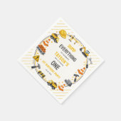 Construction 1ST Birthday | Builder Truck Party スタンダードカクテルナプキン (角)