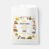 Construction 1ST Birthday | Builder Truck Party フェイバーバッグ (正面)