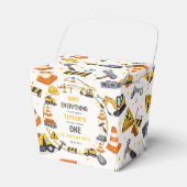 Construction 1ST Birthday | Builder Truck Party フェイバーボックス (正面サイド)