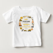 Construction 1ST Birthday | Builder Truck Party ベビーTシャツ (正面)