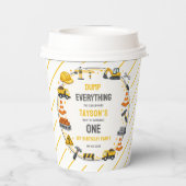 Construction 1ST Birthday | Builder Truck Party 紙コップ (裏面)