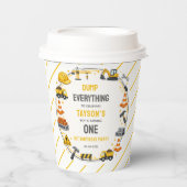 Construction 1ST Birthday | Builder Truck Party 紙コップ (正面)