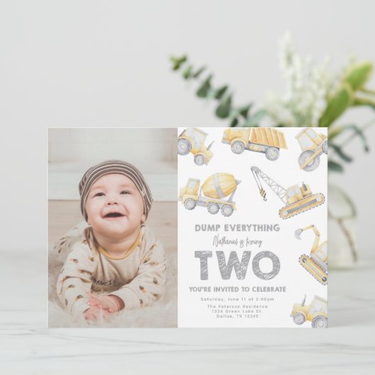 Construction 2nd TWO Birthday Party 招待状 (スタンド正面)