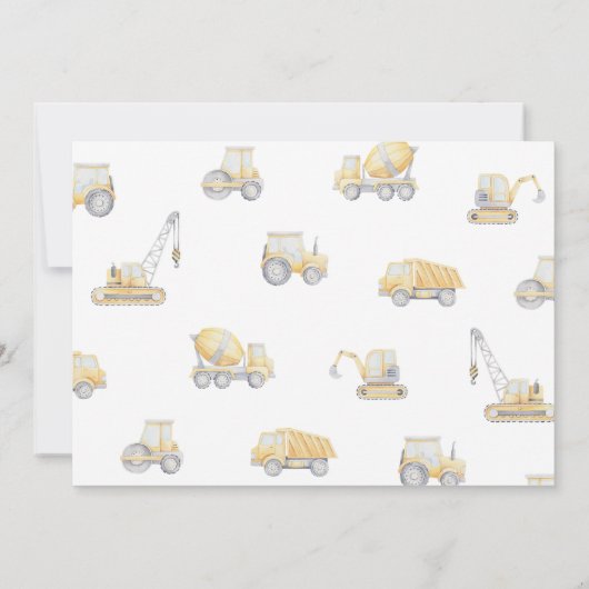 Construction 2nd TWO Birthday Party 招待状 (裏面)